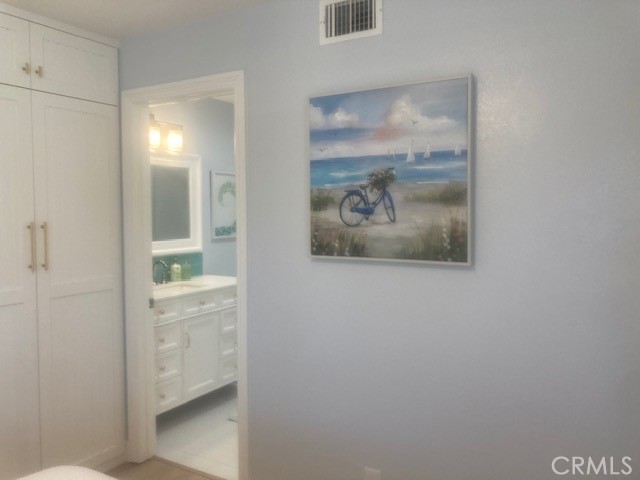 entry to the MBathroom - 26121 La Real # 6F, Mission Viejo CA 92691 - photo 15