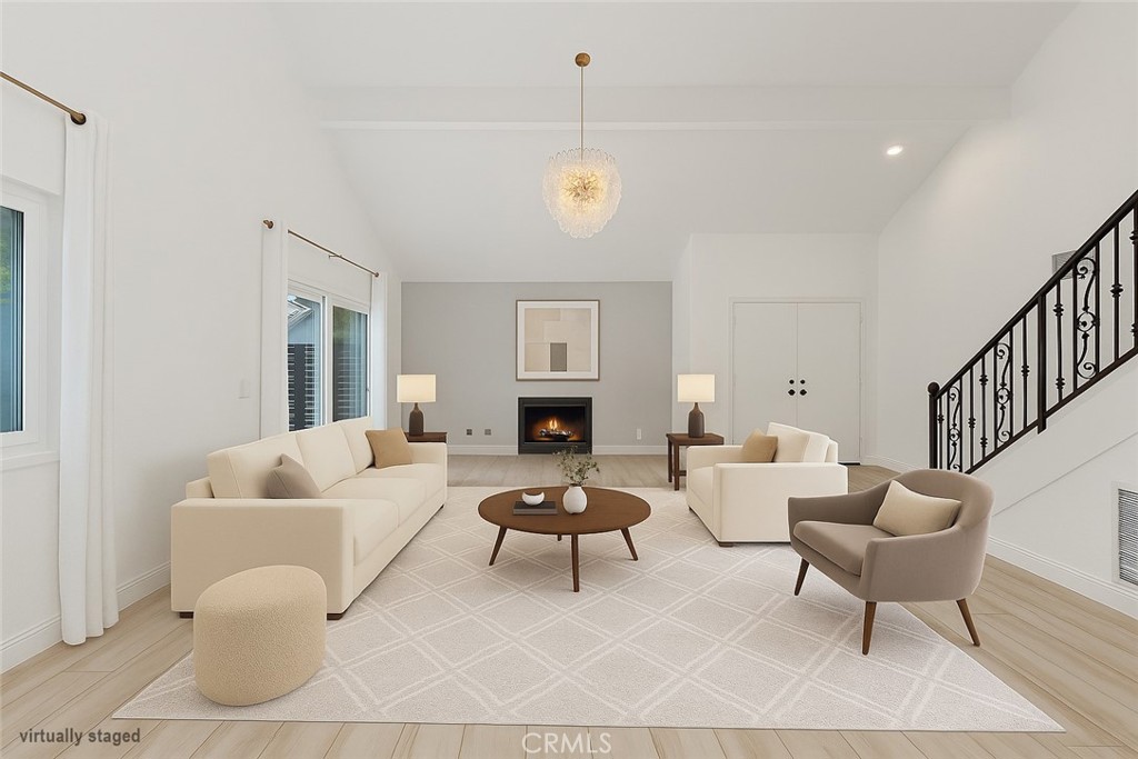 Virtually Staged Living Room - 26451 Via Juanita, Mission Viejo CA 92691 - photo 1