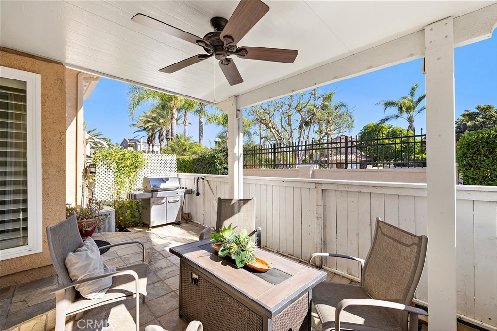 Patio view towards the nearby pool. - 27474 Lilac, Mission Viejo CA 92692 - photo 3