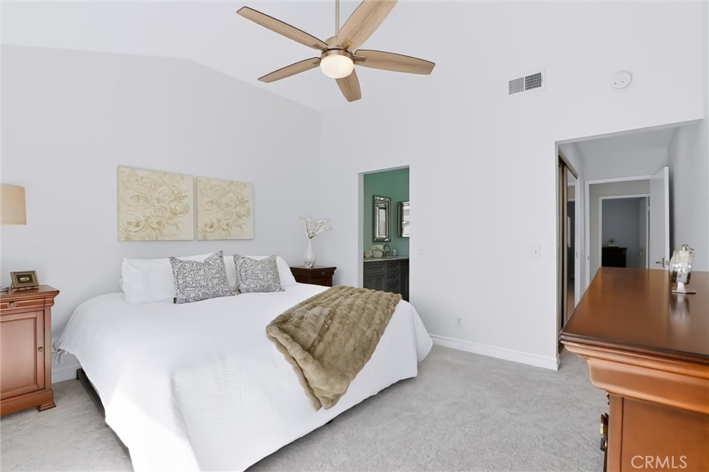 Ceiling fan and mirrored wardrobe doors - 27938 Carrington, Mission Viejo CA 92692 - photo 20