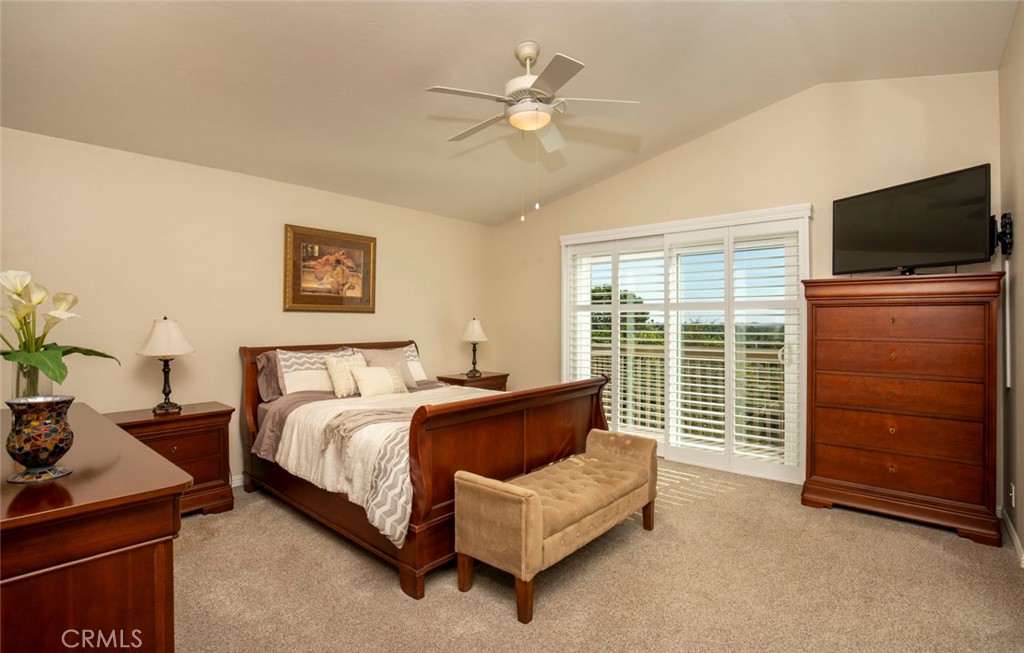 Primary bedroom with attached balcony to watch sunsets - 28152 Amable, Mission Viejo CA 92692 - photo 16
