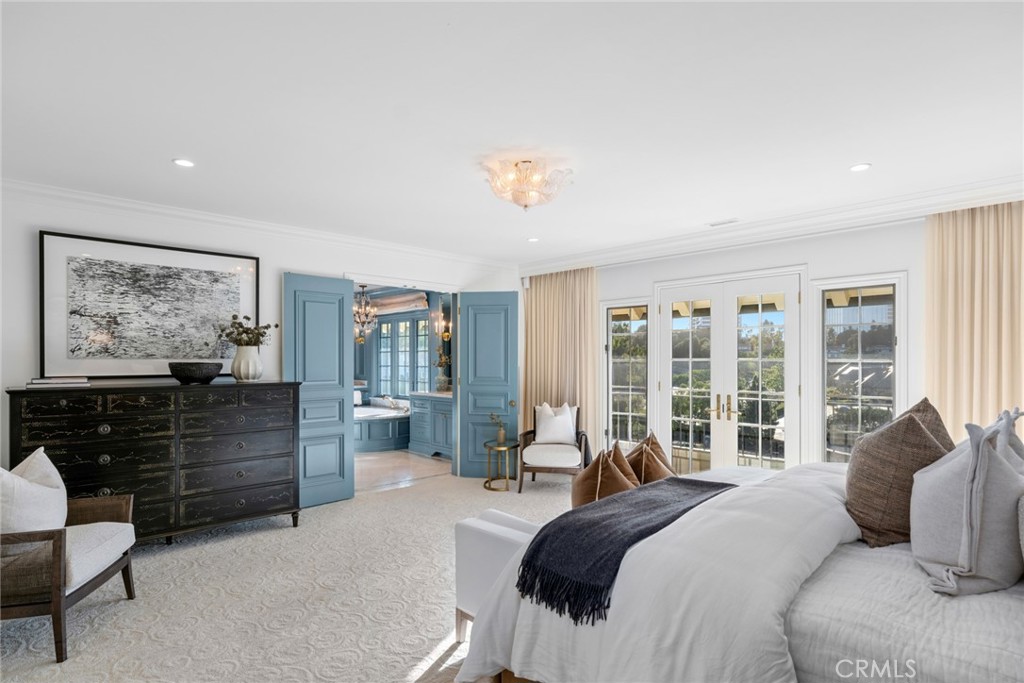 Primary bedroom - 1 Cypress Point Lane, Newport Beach CA 92660 - photo 22