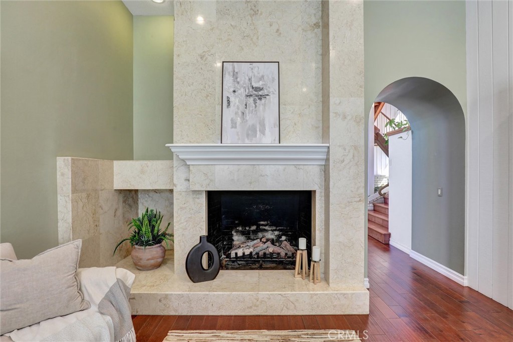 Family room has fireplace - 1 Saint Tropez, Newport Beach CA 92660 - photo 26