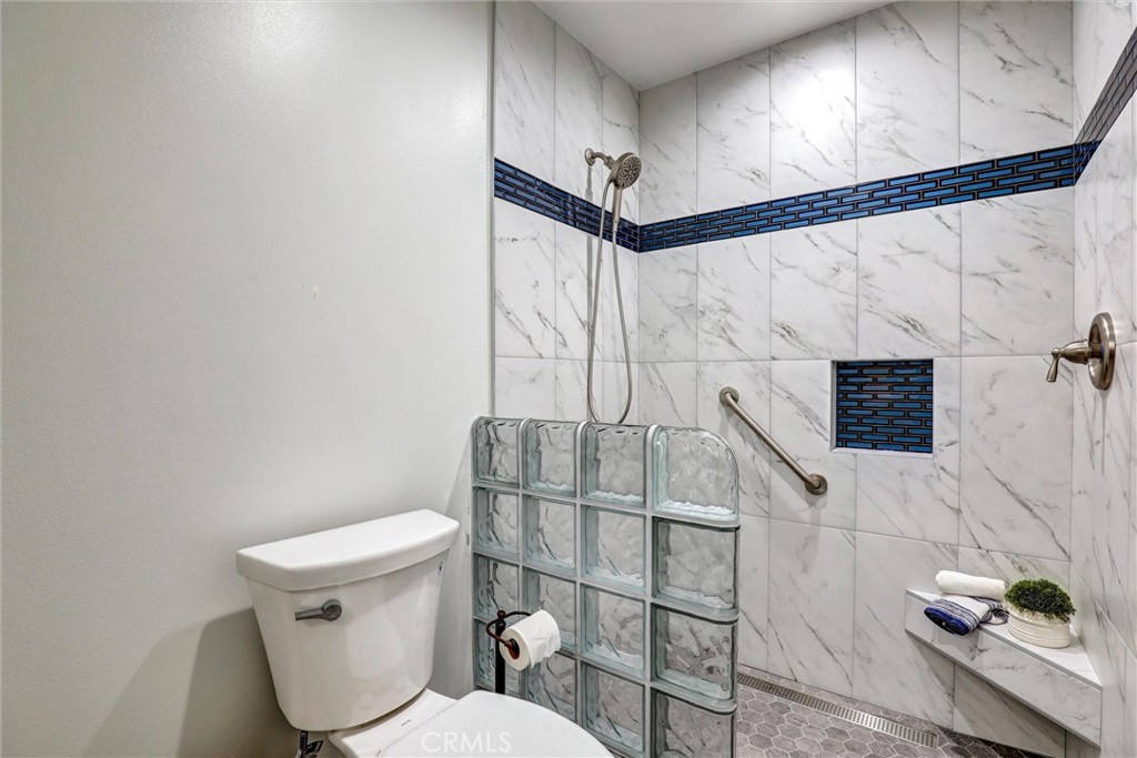 Downstairs walk in shower - 1 Saint Tropez, Newport Beach CA 92660 - photo 33