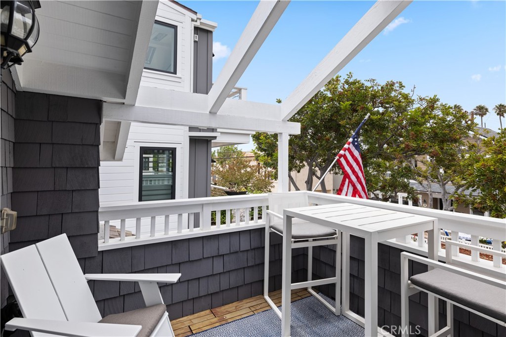 primary suite balcony - 110 Pearl Avenue, Newport Beach CA 92662 - photo 18