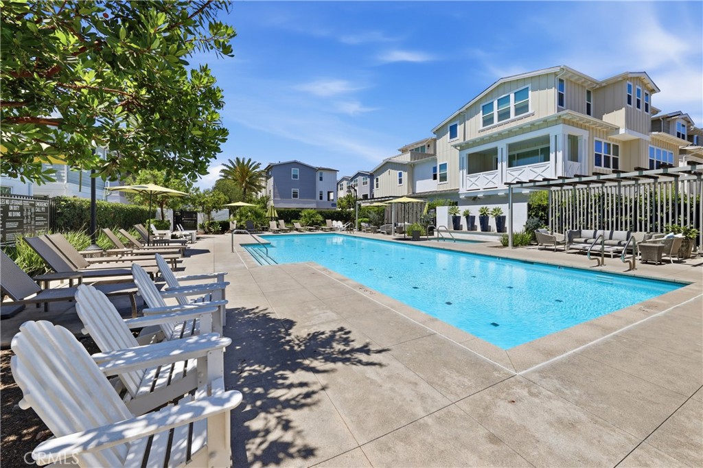 Here is the gated community pool, spa & BBQ area. - 1171 Winslow Lane, Newport Beach CA 92660 - photo 14