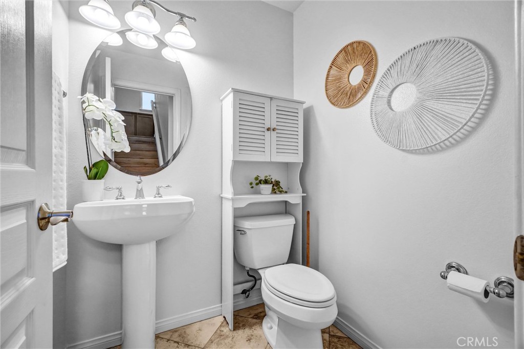 Powder Room on Main Living Level - 12 Shellprint Court, Newport Beach CA 92663 - photo 19