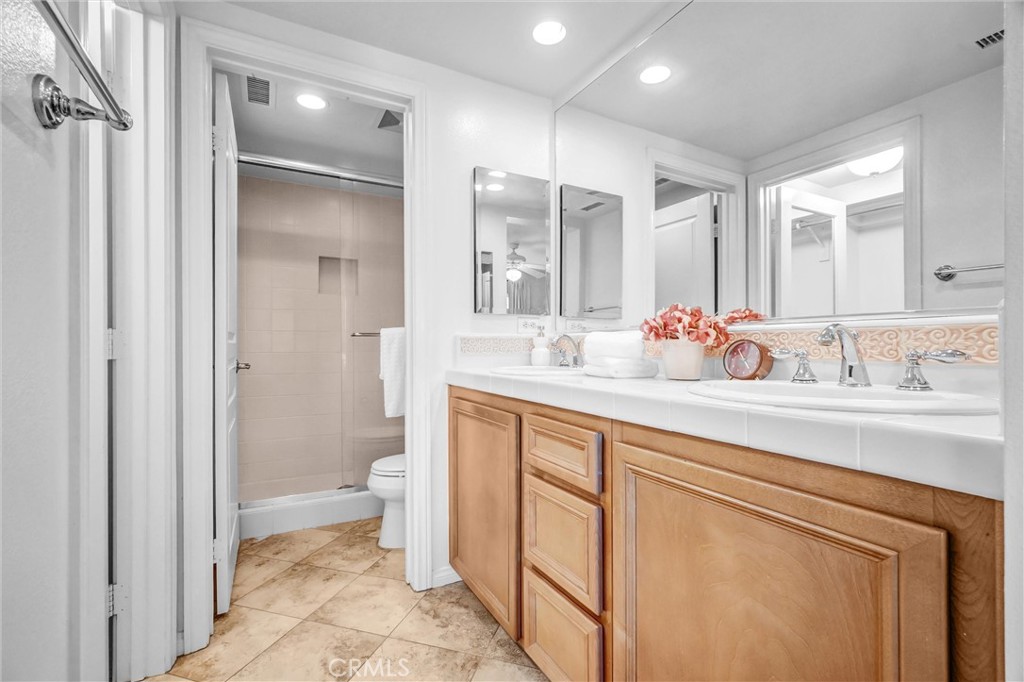 Dual Sink Vanity in Primary Bedroom - 12 Shellprint Court, Newport Beach CA 92663 - photo 23