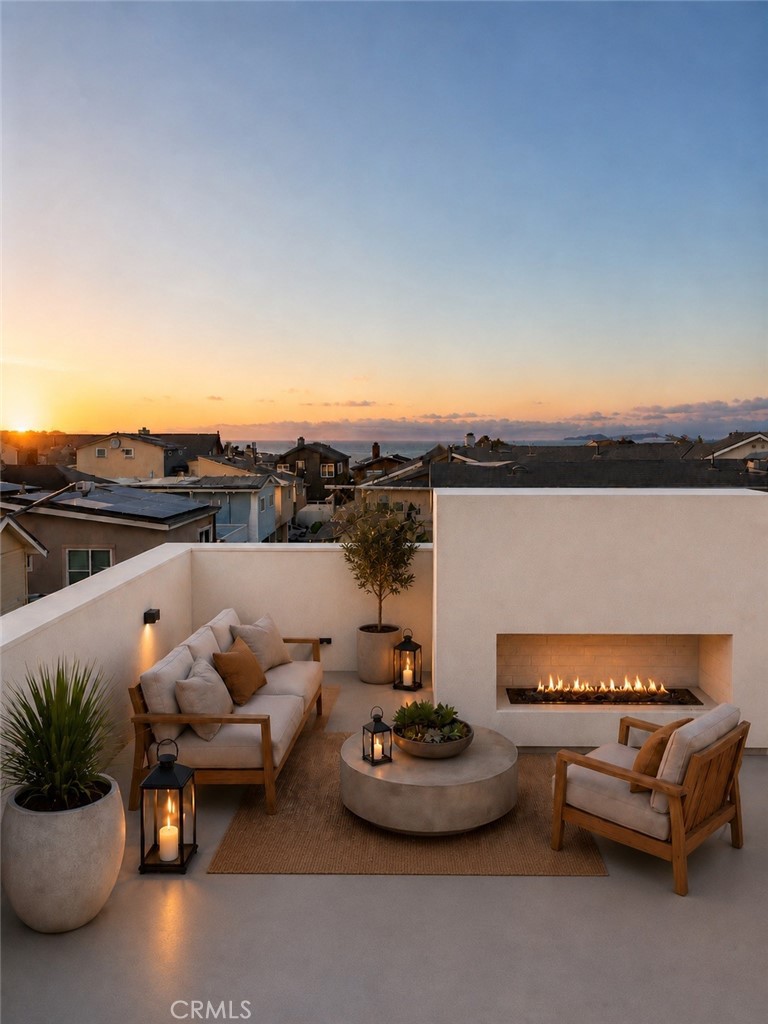 Rooftop deck view rendering - 122 1/2 29th Street, Newport Beach CA 92663 - photo 6