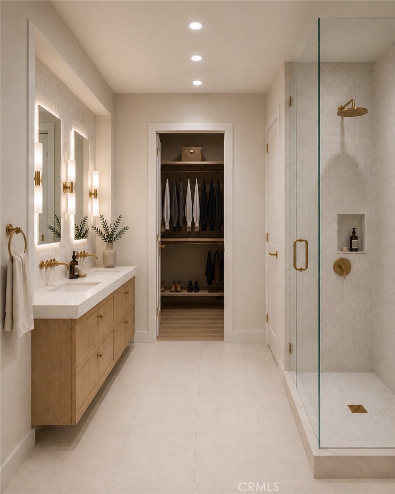 Primary Bathroom rendering - 122 29th Street, Newport Beach CA 92663 - photo 4