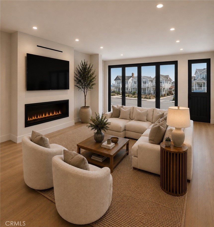 Living room rendering - 122 29th Street, Newport Beach CA 92663 - photo 7