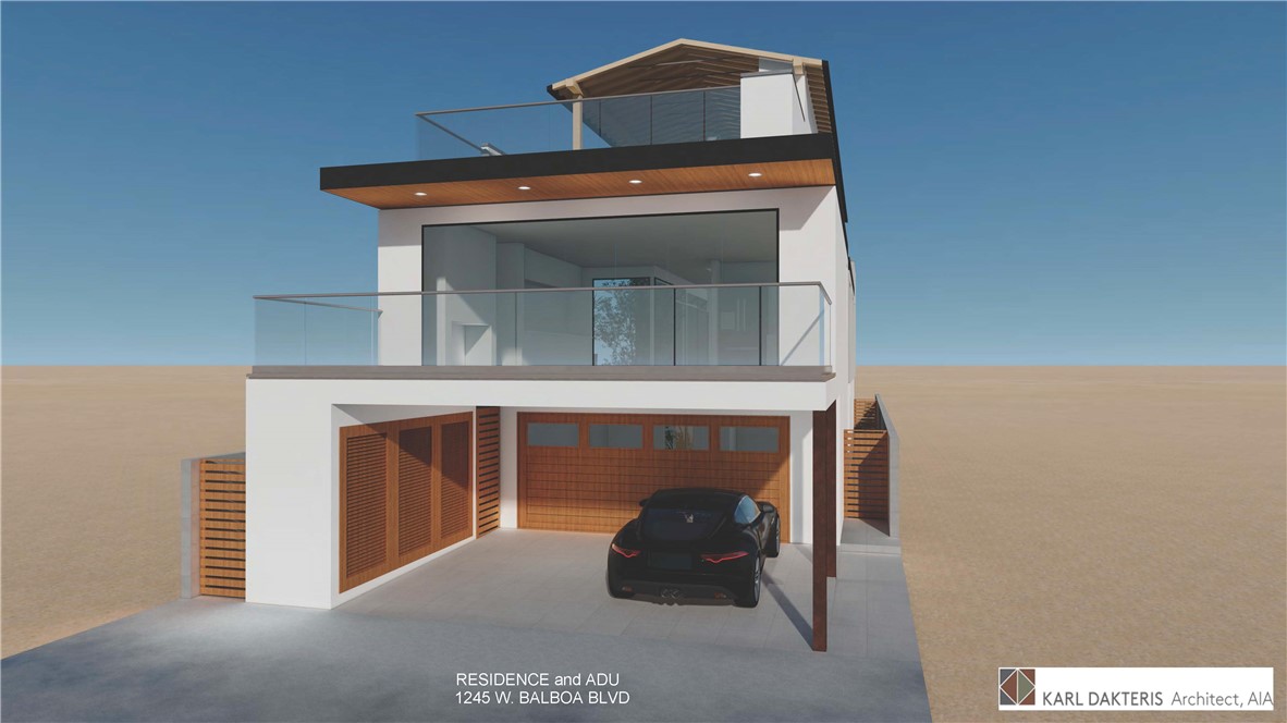 Rear View from alley - 1245 W Balboa Boulevard, Newport Beach CA 92661 - photo 3