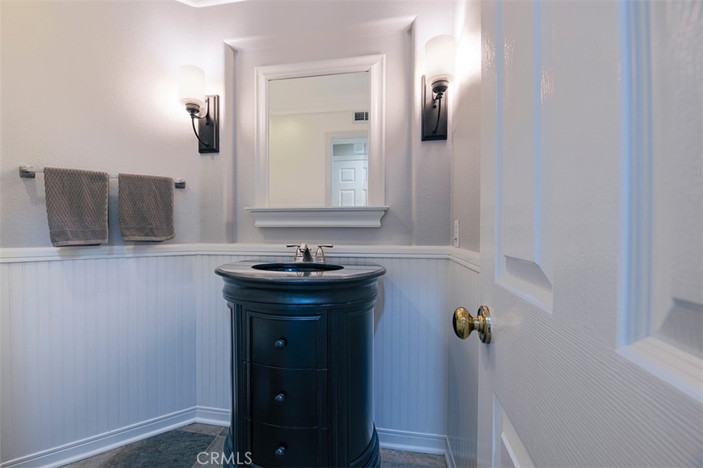 Powder room on lower level. - 1417 SEA RIDGE Drive, Newport Beach CA 92660 - photo 12