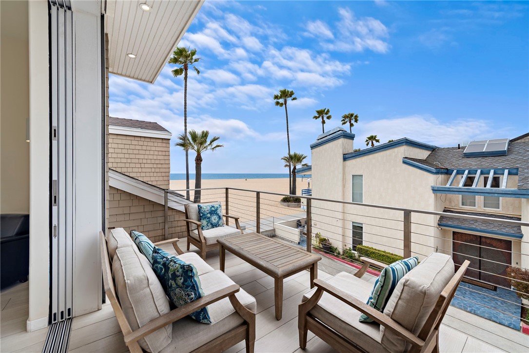 Rear unit deck with views - 1504 W Oceanfront 5, Newport Beach CA 92663 - photo 30