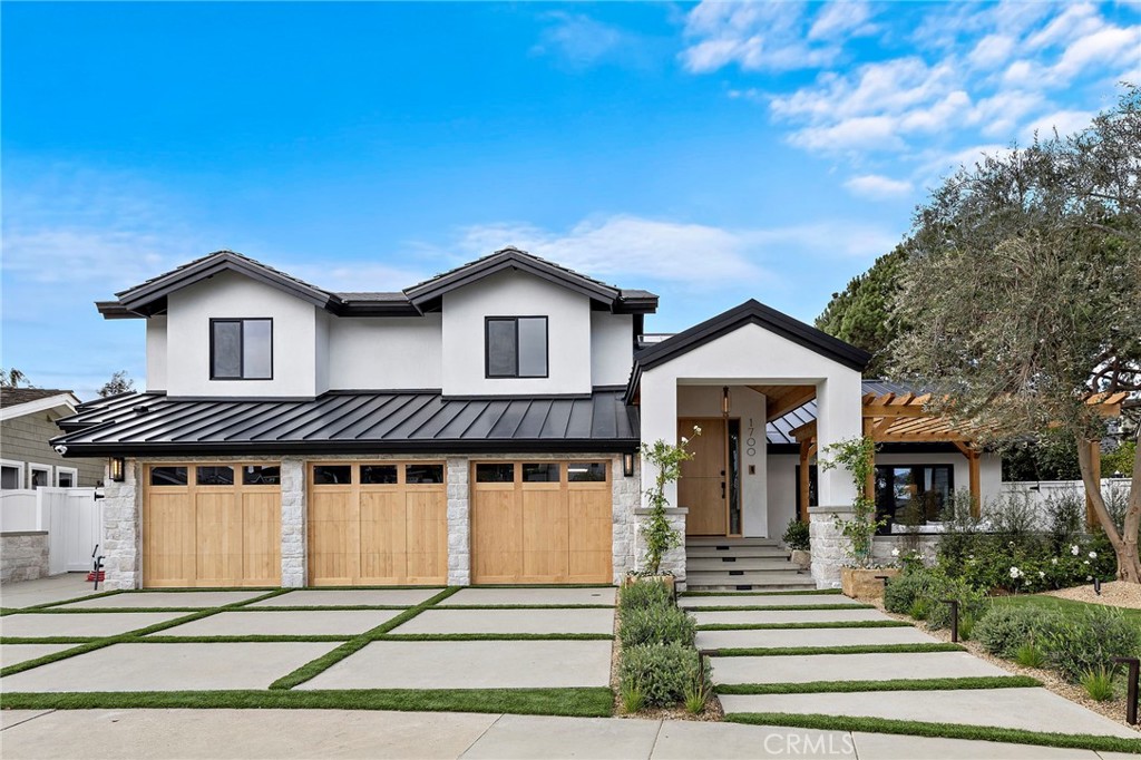 3 car garage with front pergola covered patio - 1700 Port Ashley, Newport Beach CA 92660 - photo 5