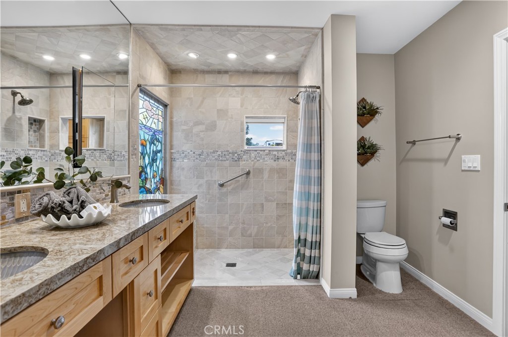 Remodeled Primary bath also offers a peak a boo ocean view - 1706 E Ocean Boulevard, Newport Beach CA 92661 - photo 34