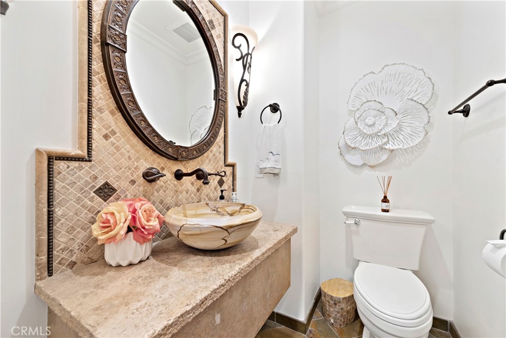 downstairs guest bathroom - 2038 Miramar Drive, Newport Beach CA 92661 - photo 17