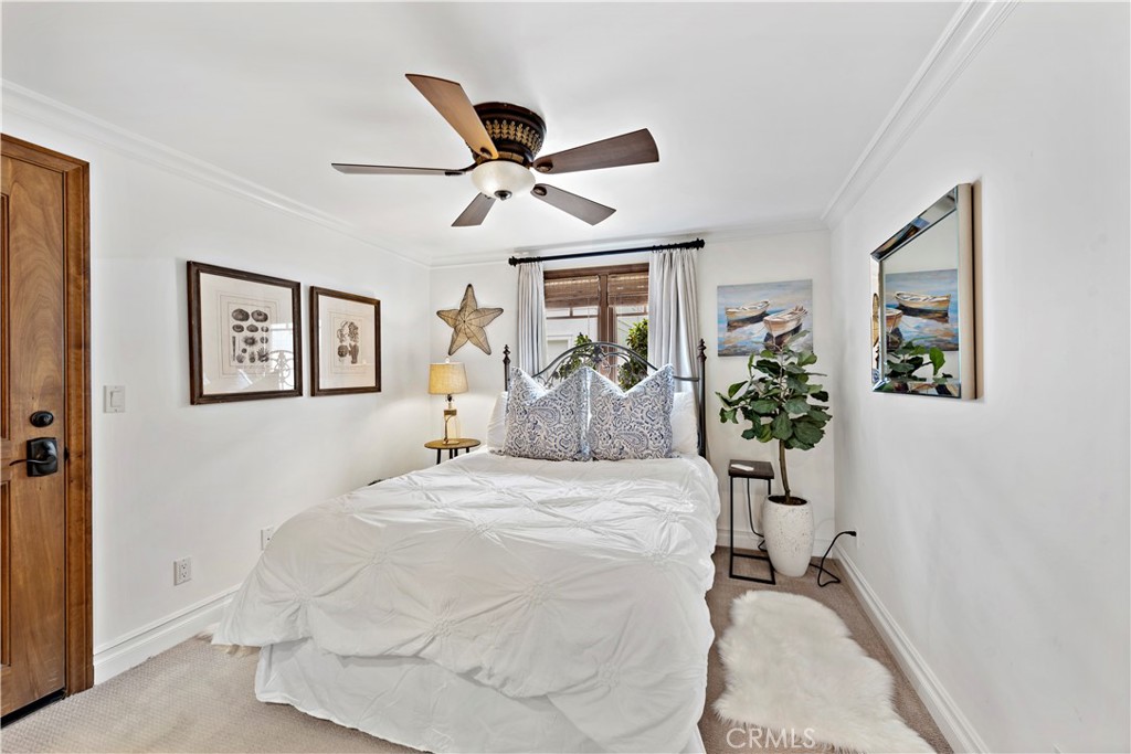 downstairs bedroom with private bathroom and private entrance to outside - 2038 Miramar Drive, Newport Beach CA 92661 - photo 18