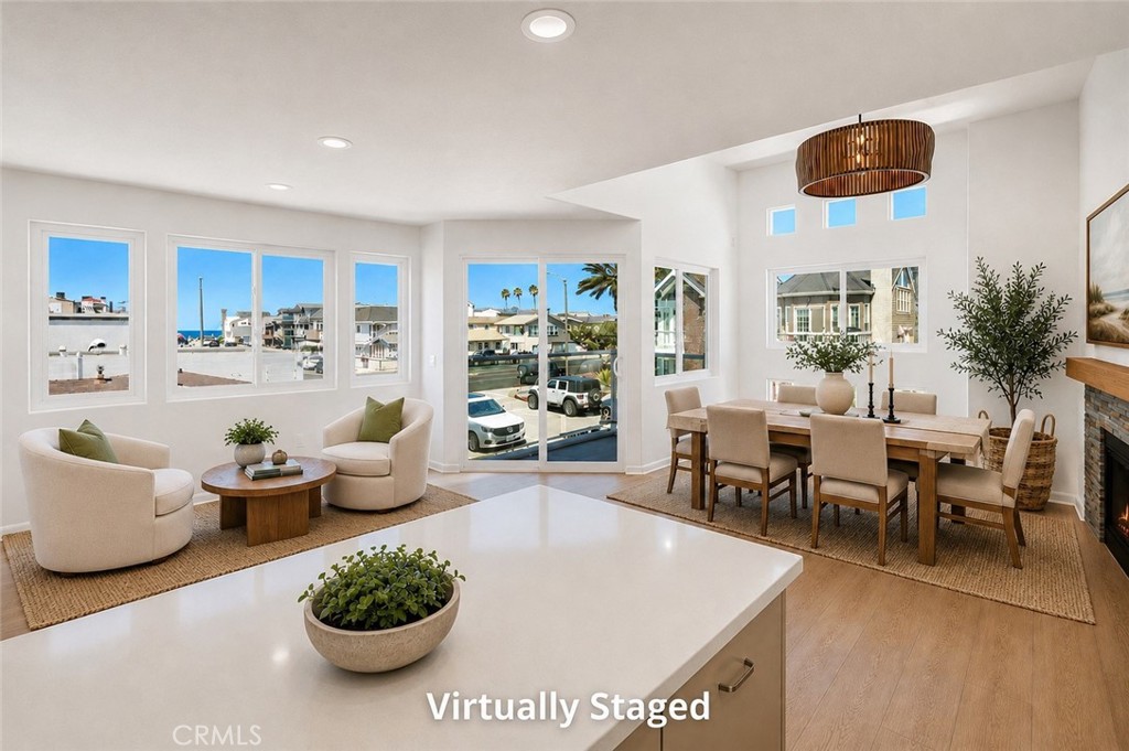 Virtually staged living area - 206 30th 1/2, Newport Beach CA 92663 - photo 5