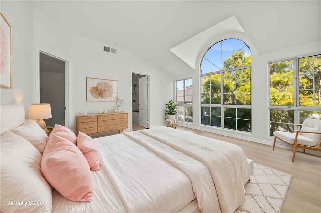 Master bedroom virtually staged - 2101 E 15th 11, Newport Beach CA 92663 - photo 23