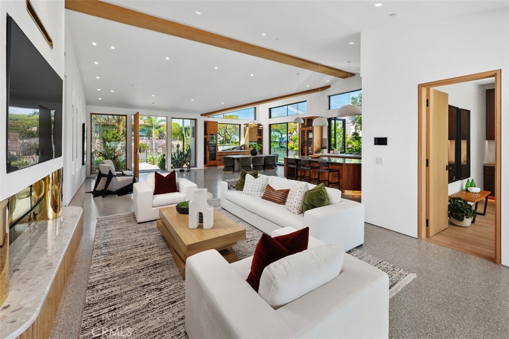 View from Grand room to the front door - 2398 Redlands Drive, Newport Beach CA 92660 - photo 4