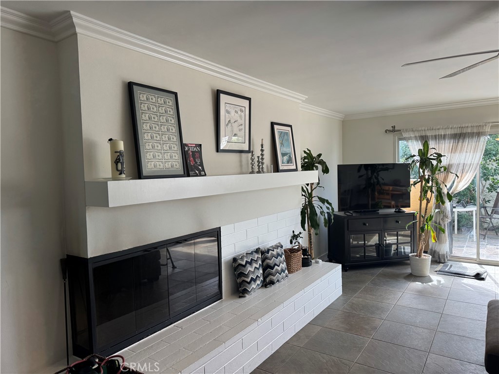 Living Room with Fireplace - 2522 University, Newport Beach CA 92660 - photo 2