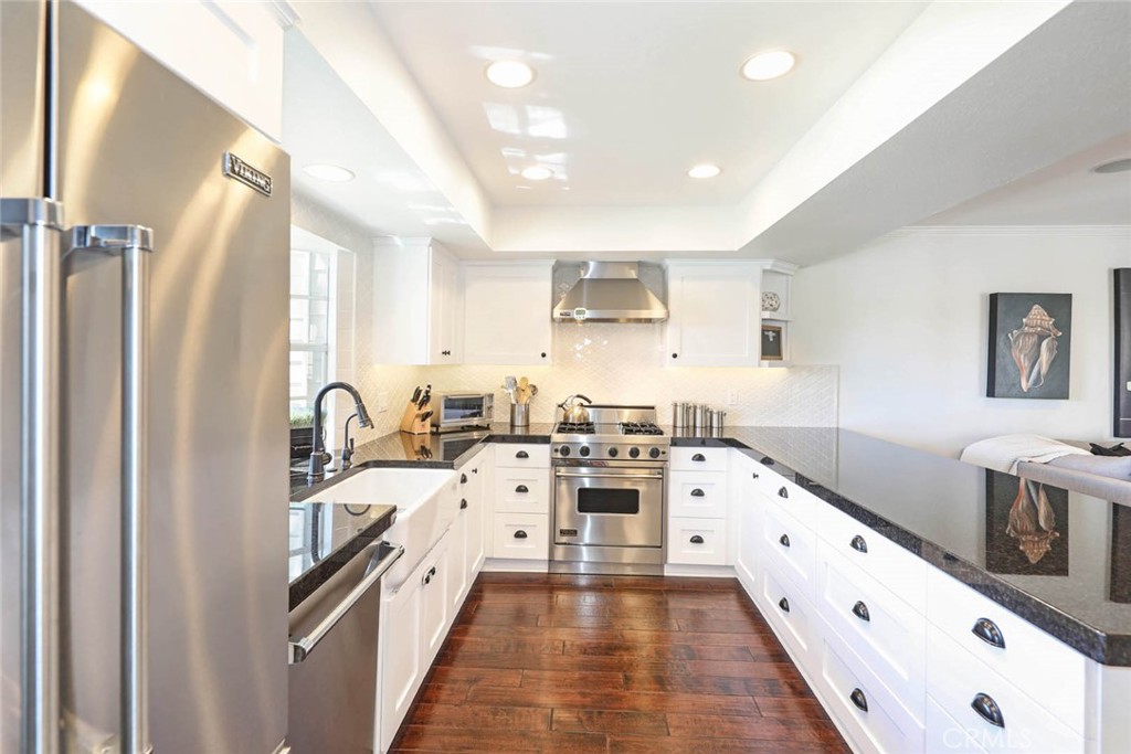 Timeless kitchen, black granite countertops - 2707 Hillside Drive, Newport Beach CA 92660 - photo 3