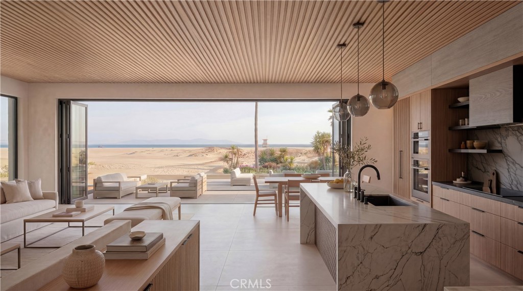 Artistic Rendering of Living Room - 306 E Oceanfront, Newport Beach CA 92661 - photo 4