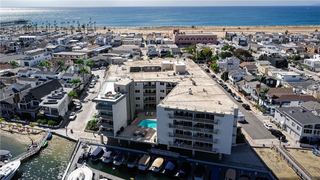 Aerial of courtyard and pool - 310 Fernando Street 208, Newport Beach CA 92661 - photo 28