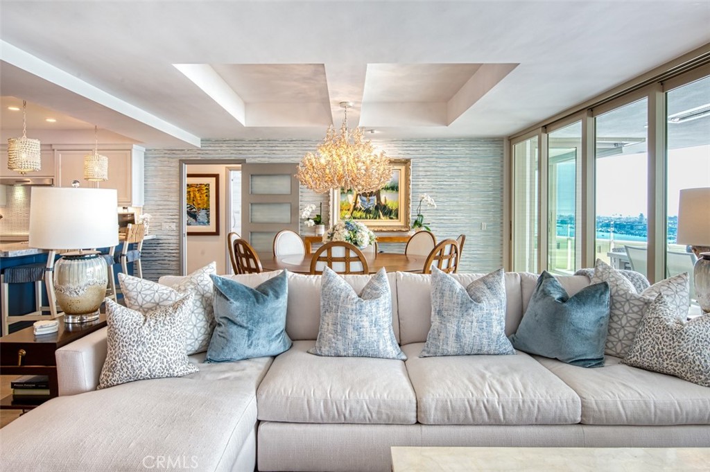 Living area looking to dining - 3121 W. Coast Hwy 7A 7B, Newport Beach CA 92663 - photo 9