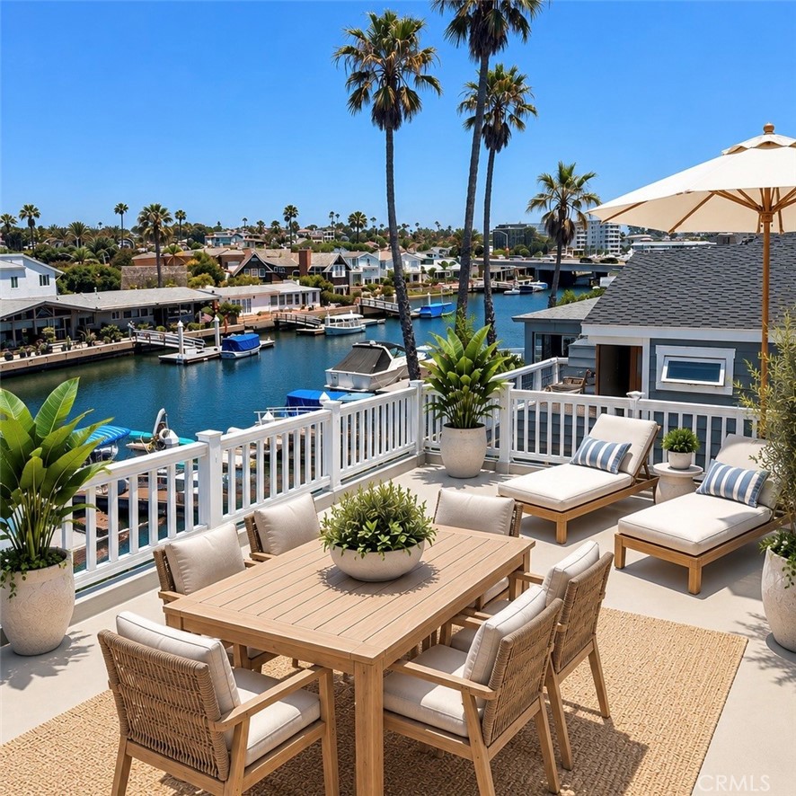 Rooftop Deck Area 1 Virtually Staged - 3708 Channel Place, Newport Beach CA 92663 - photo 44