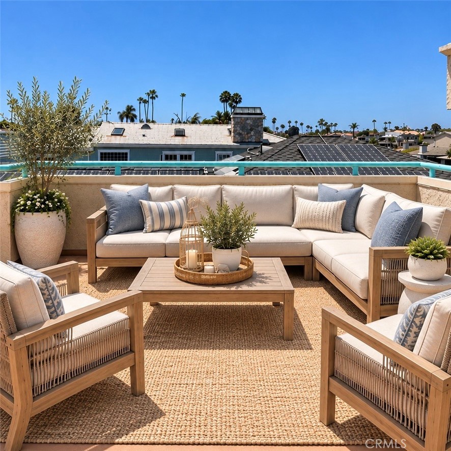 Rooftop Deck Area 2 Virtually Staged - 3708 Channel Place, Newport Beach CA 92663 - photo 46