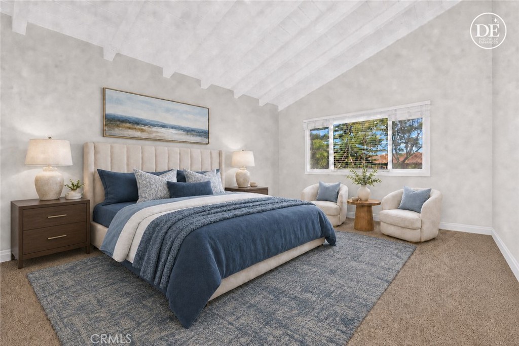 Primary Bedroom Virtually Staged - 424 Onda, Newport Beach CA 92660 - photo 2