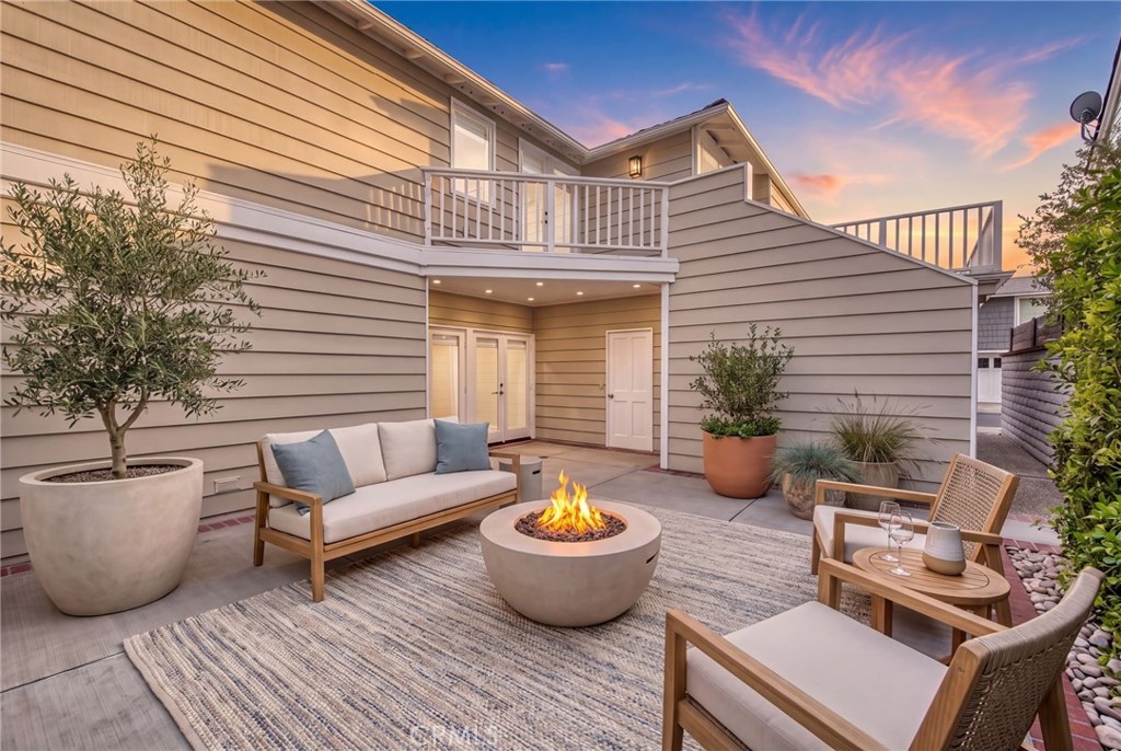 Interior Patio Virtually Staged - 51 Beacon, Newport Beach CA 92660 - photo 24