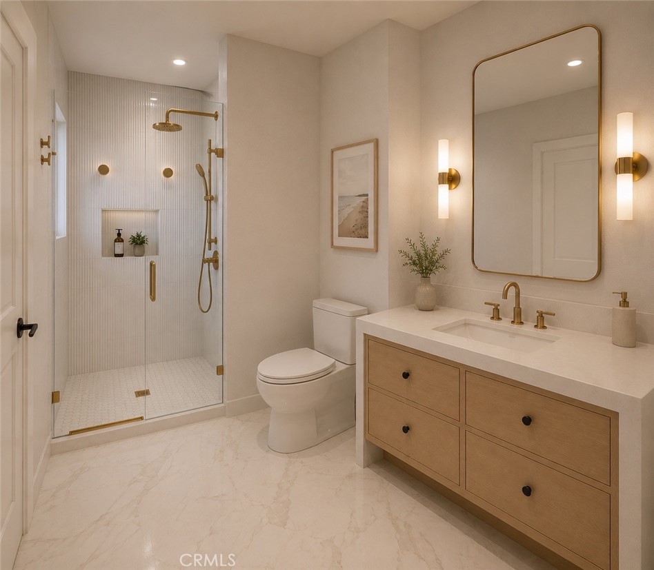 Secondary Bathroom Rendering - 510 1/2 35th Street, Newport Beach CA 92663 - photo 6