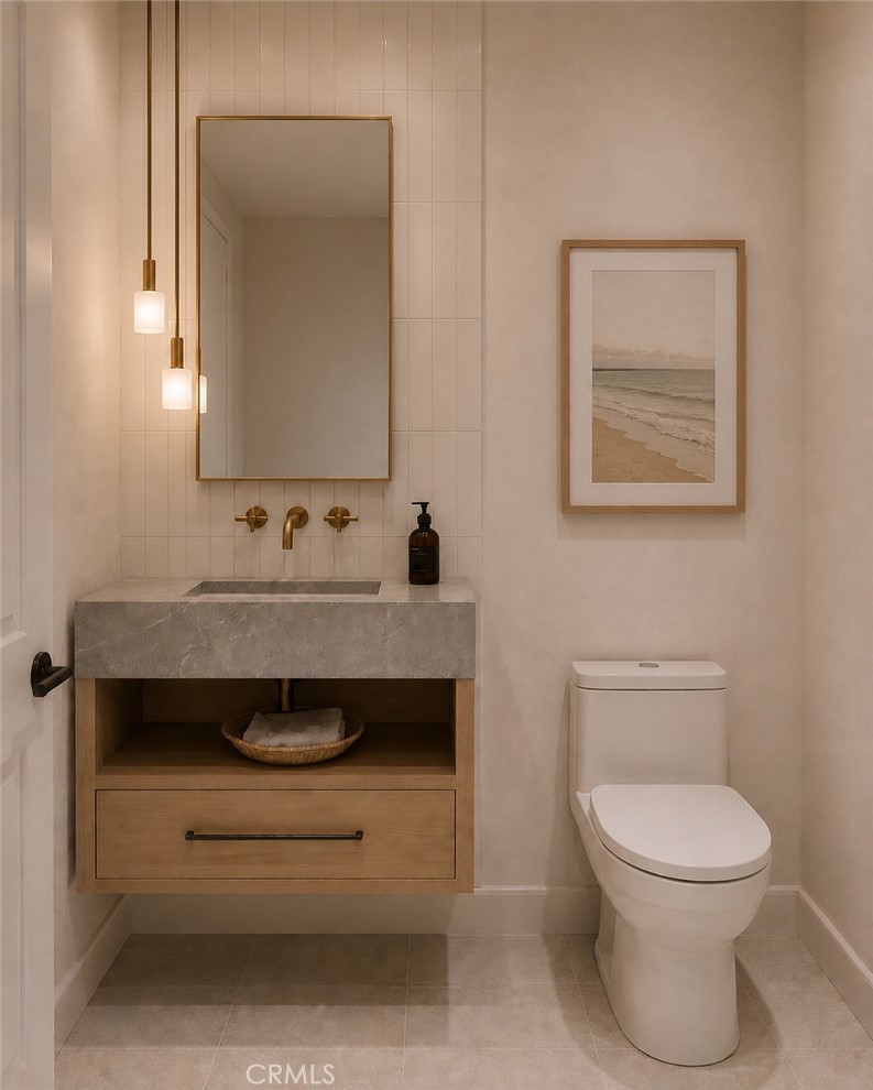 Half bathroom rendering - 510 35th Street, Newport Beach CA 92663 - photo 7