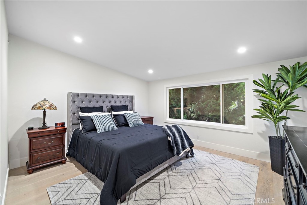 The Primary Bedroom with a beautiful view. - 526 Vista Grande, Newport Beach CA 92660 - photo 25