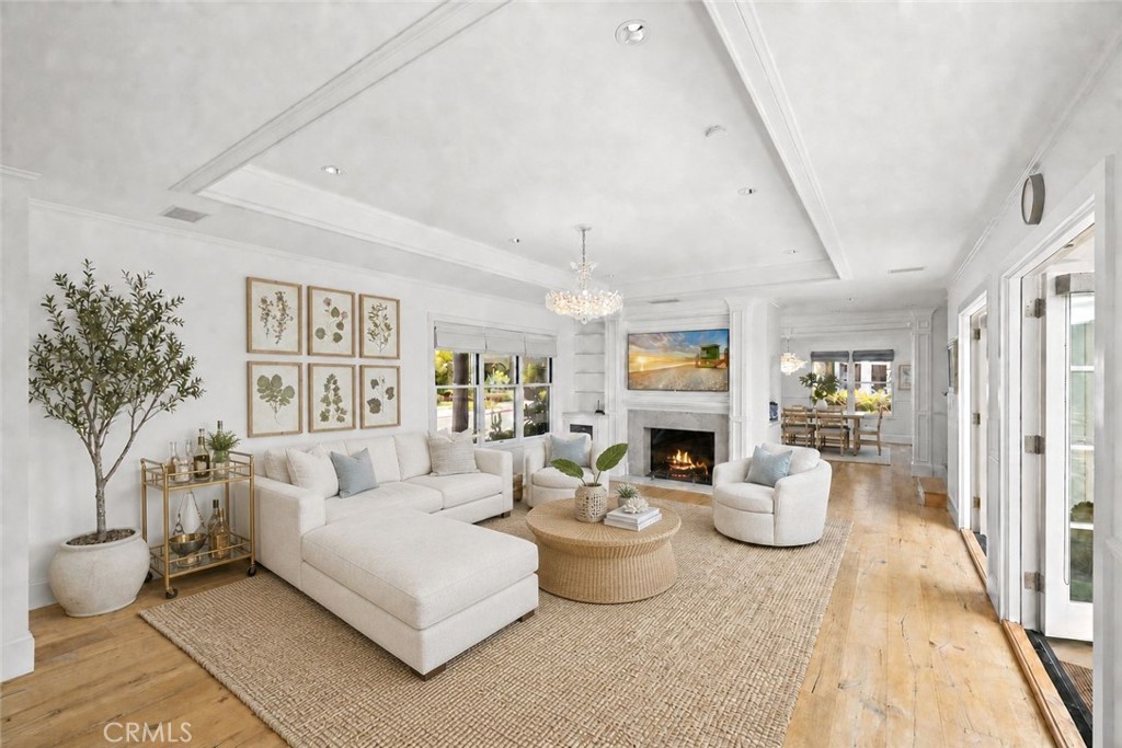 Virtually staged living room - 761 Via Lido Nord, Newport Beach CA 92663 - photo 16