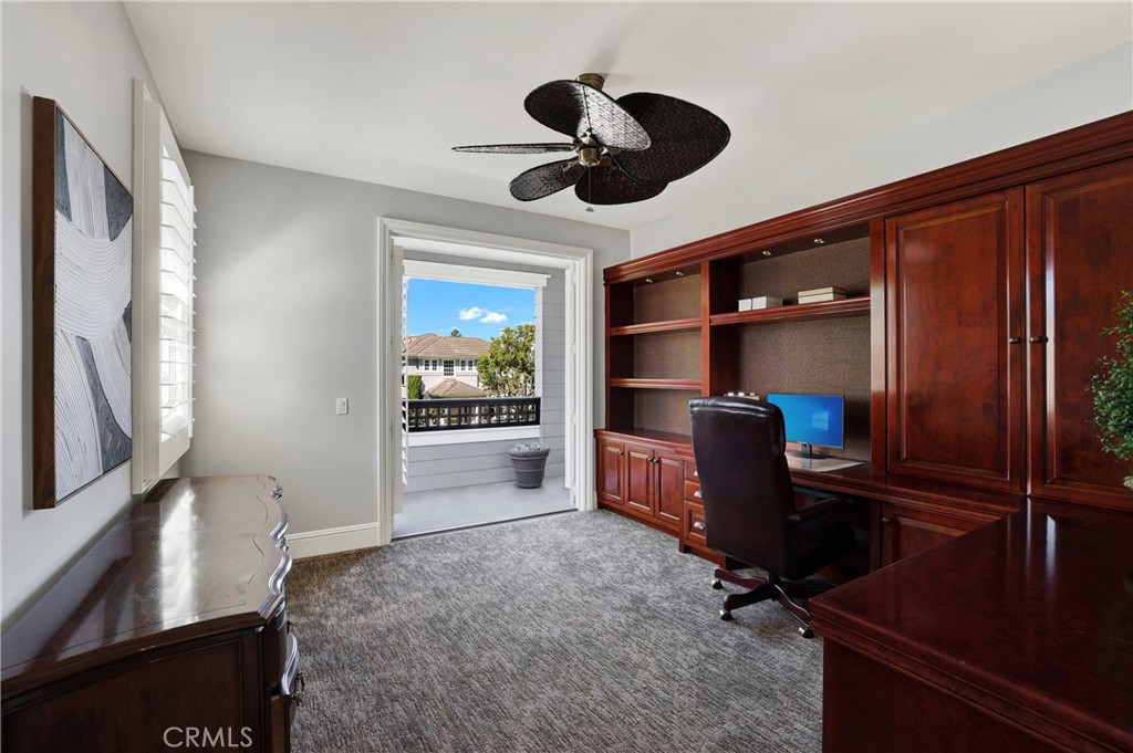 Primary Suite Retreat – Currently used as a home office, with direct access to a private balcony. - 80 Old Course, Newport Beach CA 92660 - photo 50