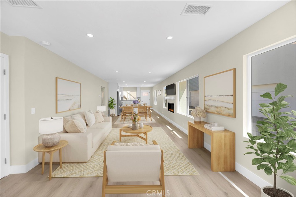 Living Room - VIRTUALLY STAGED - 806 W Balboa Boulevard Front, Newport Beach CA 92661 - photo 8
