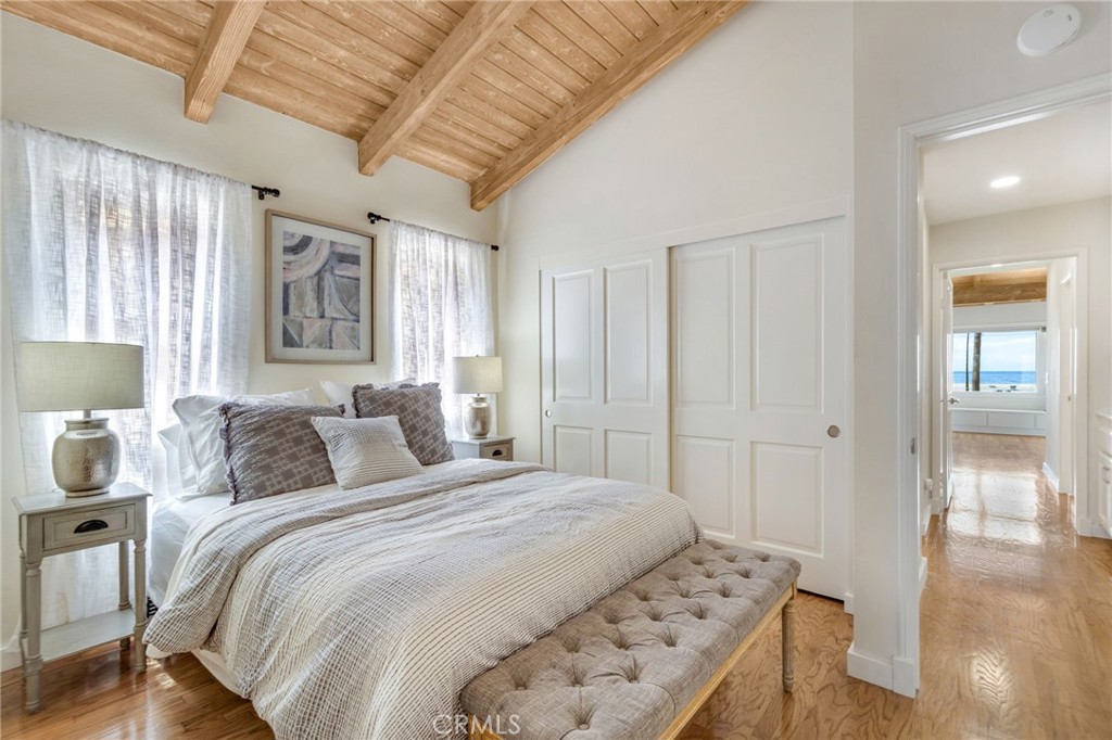 Guest bedroom with adjacent bonus room - 920 E Oceanfront, Newport Beach CA 92661 - photo 24