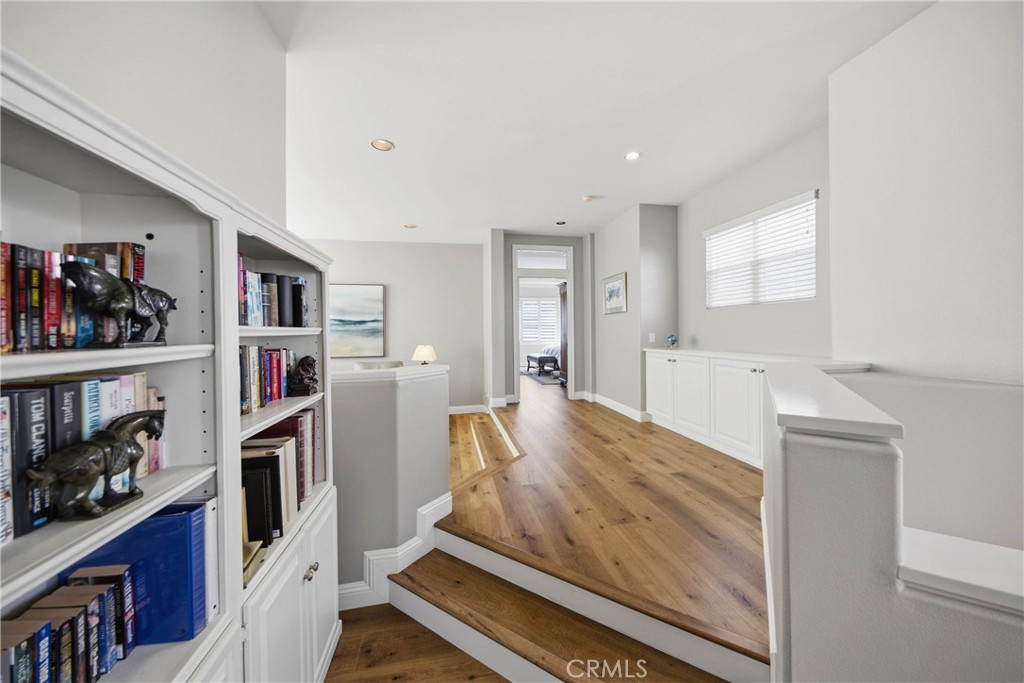 Entry to Upstairs Open Loft area- Hardwood Floors - 21 Pavona, Newport Coast CA 92657 - photo 22