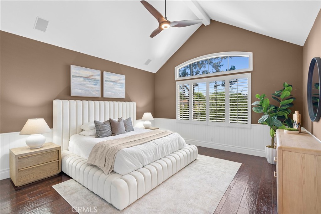 Primary suite with vaulted ceilings. - 25 Lyon, Newport Coast CA 92657 - photo 5