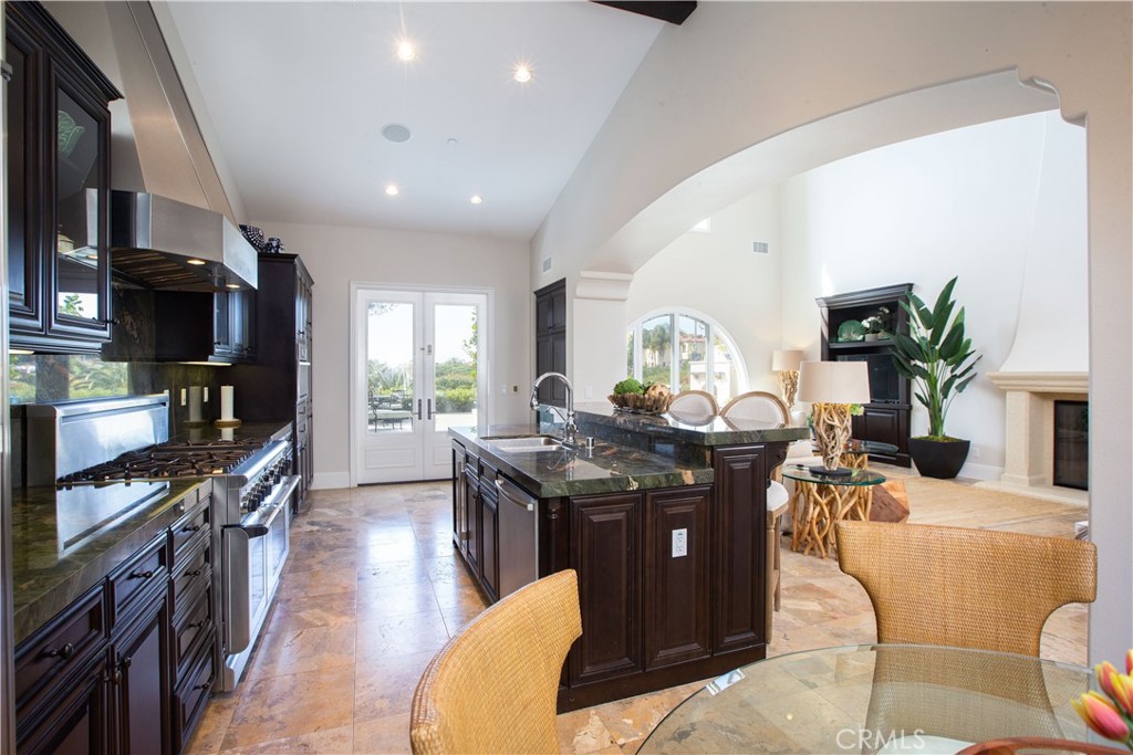 Kitchen from Breakfast area - 6 Surfspray Bluff, Newport Coast CA 92657 - photo 17