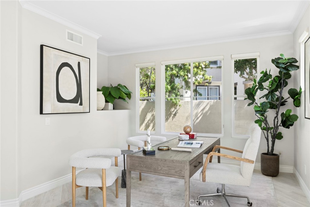 Main-level office offering a quiet and versatile work-from-home space. - 6 Tidal Surf, Newport Coast CA 92657 - photo 7