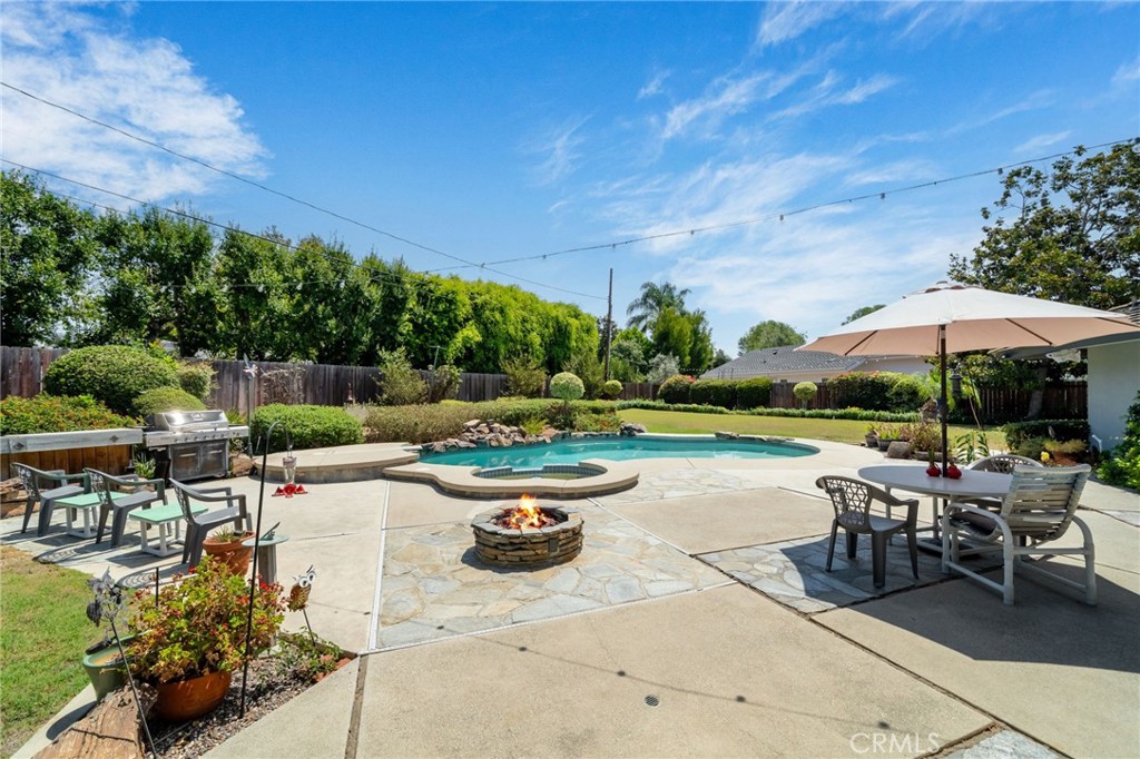 Step out to your wrap around patio and yard - 1321 El Finito Way, North Tustin CA 92705 - photo 18