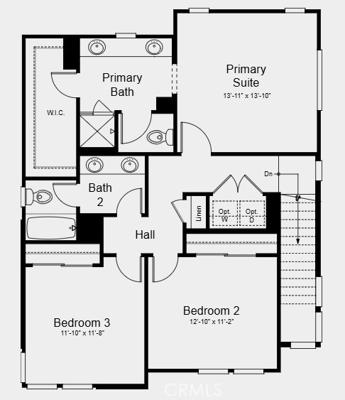 Floor Plan Level 2 - 1021 E Overlook Drive, Orange CA 92867 - photo 36