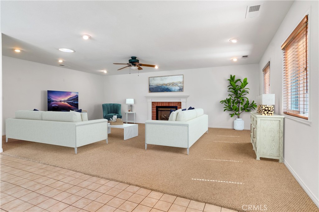 Family Room virtually staged - 1102 E. Amber Avenue, Orange CA 92865 - photo 14