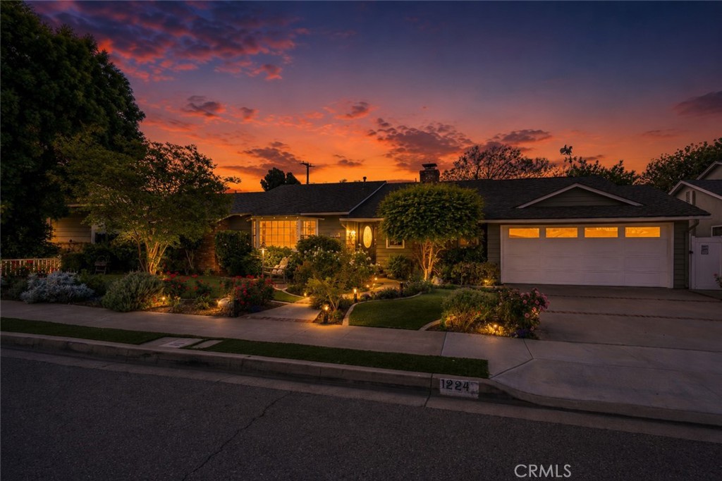 Home was enhanced with AI to show lighting during twilight - 1224 E Orange Grove, Orange CA 92867 - photo 1