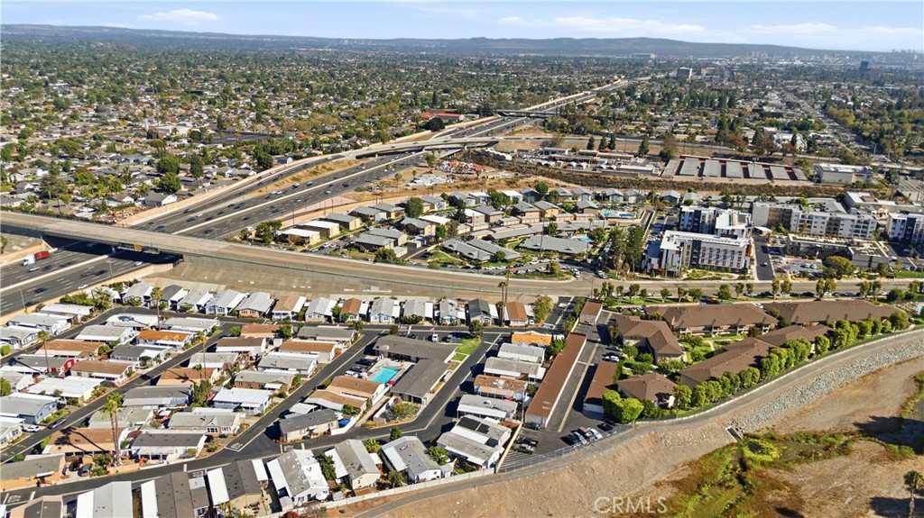 Aerial view of Santiago Creek Side Estates - 1925 E La Veta Avenue 49, Orange CA 92866 - photo 46